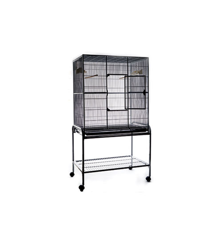 Flight Cage with Stand 81x54x157cm Black