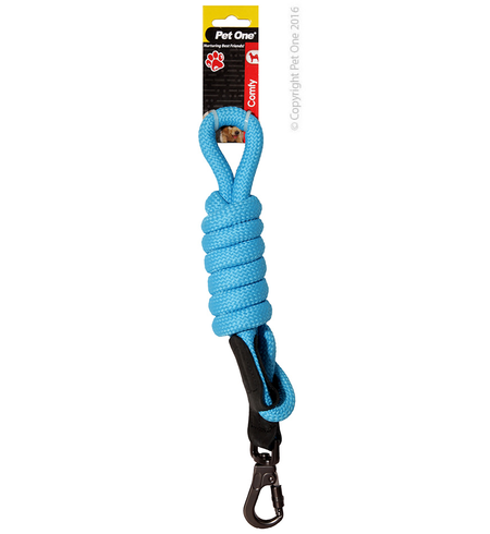 Pet One Lead Comfy Rope 120cm Sky Blue