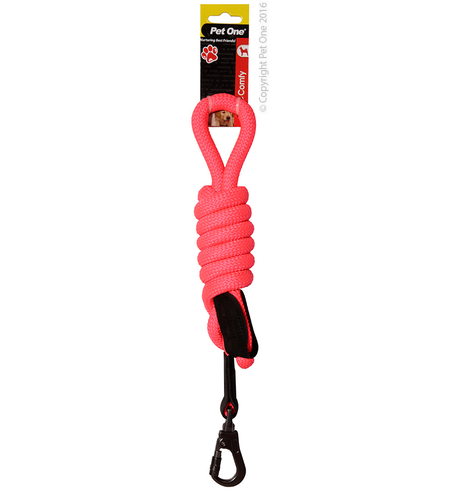 Pet One Lead Comfy Rope 120cm Pink