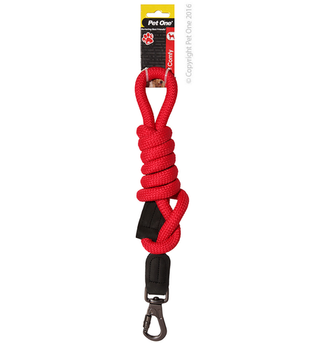 Pet One Lead Comfy Rope 120cm Red