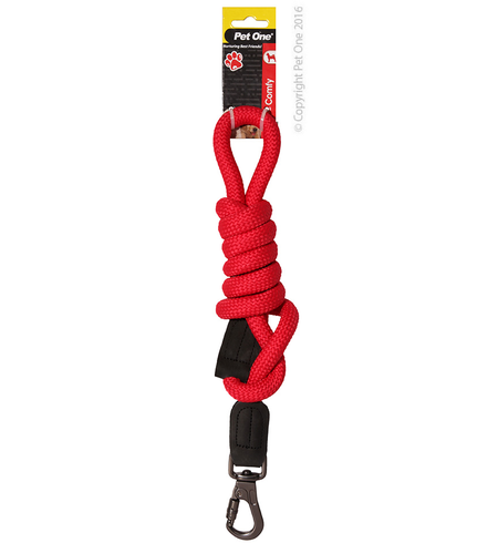 Pet One Lead Comfy Rope 120cm Red