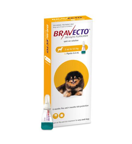 Bravecto Dog Spot On 2-4.5kg 