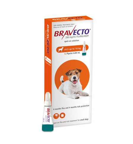 Bravecto Dog Spot On 4.5-10kg 