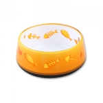 AFP Cat Love Bowl Orange-cat-The Pet Centre