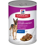 Hills Science Diet Savoury Stew Senior Beef & Vegetable Can 363g-dog-The Pet Centre