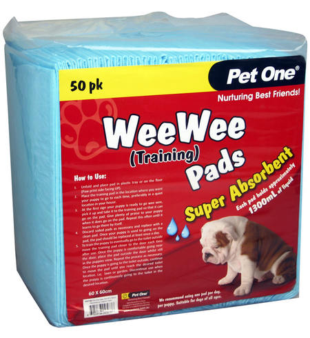 Pet One Wee Wee Training Pads 50pk