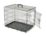 Canine Care Crate Folding 76 x 48 x 53cm-beds-|-kennels-|-crates-The Pet Centre