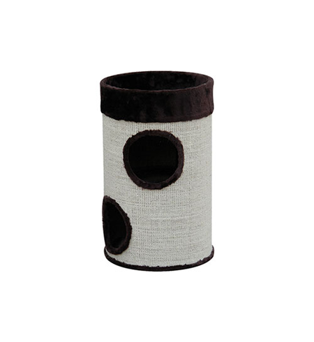 Feline Care Barrel Dark Brown 65cm