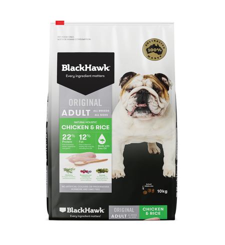 Black Hawk Dog Adult Chicken & Rice 10kg