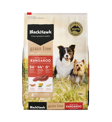 Black Hawk Dog Grain Free Kangaroo 7kg