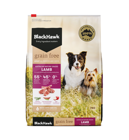 Black Hawk Dog Grain Free Lamb 7kg
