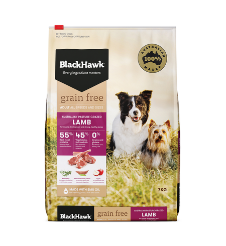 Black Hawk Dog Grain Free Lamb 7kg