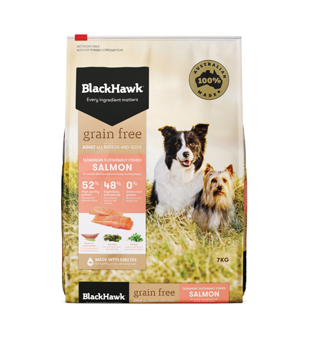 Black Hawk Dog Grain Free Salmon 7kg