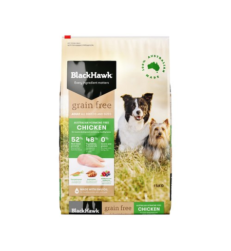 Black Hawk Dog Grain Free Chicken 15kg