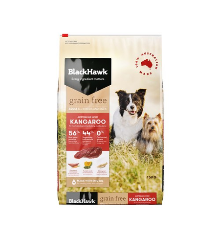 Black Hawk Dog Grain Free Kangaroo 15kg 