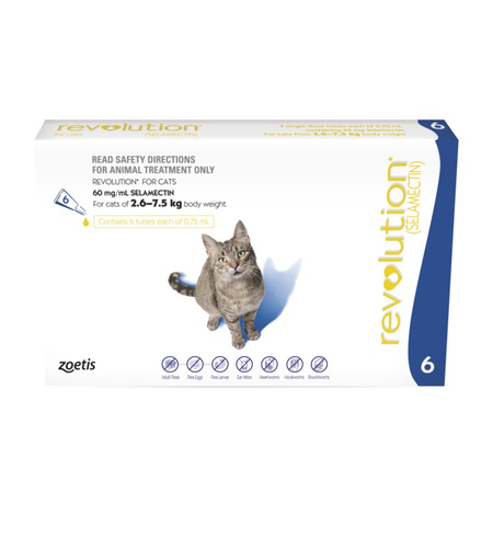 Revolution Flea Treatment for Cats 2.6-7.5kg