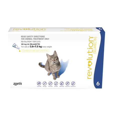 Revolution Flea Treatment for Cats 2.6-7.5kg