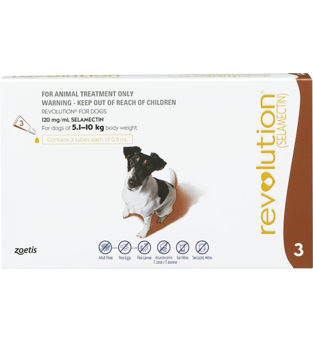 Revolution Flea Treatment for Dogs 5-10kg 3 pack