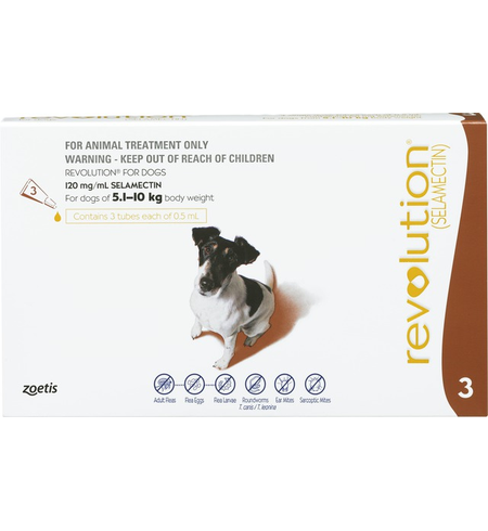 Revolution Flea Treatment for Dogs 5-10kg 3 pack