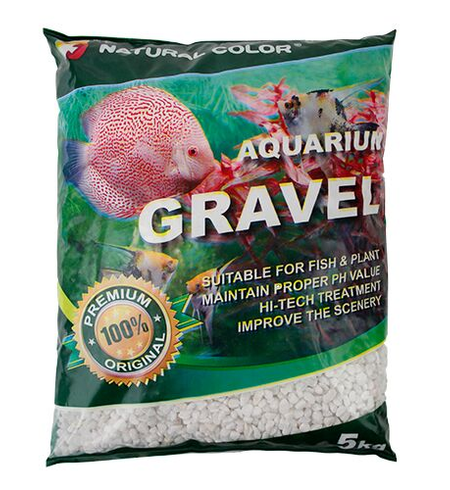 Aqua Care Gravel Nat White 3-5mm 5kg