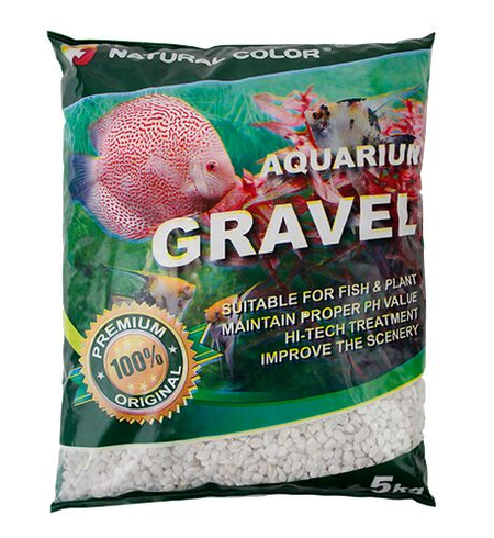 Aqua Care Gravel Nat White 3-5mm 5kg