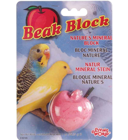 Living World Beak Block Mineral Supplement Apple