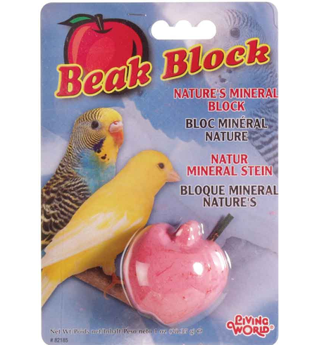 Living World Beak Block Mineral Supplement Apple