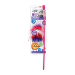 AFP Furry Ball Fluffer Wand Red-cat-The Pet Centre