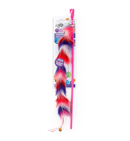 AFP Furry Ball Long Fluff Wand Red