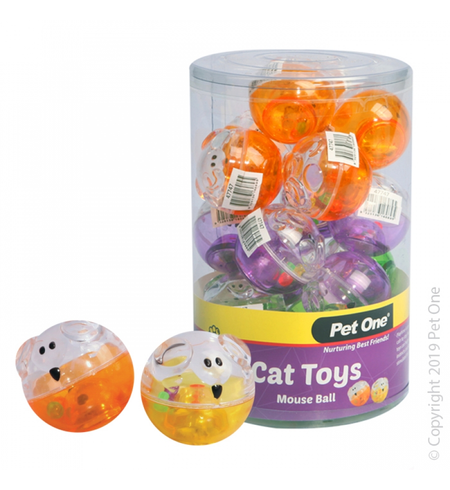 Pet One Cat Toy - Mouse Ball