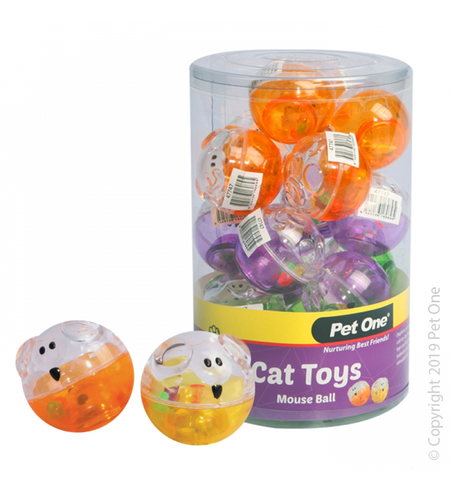 Pet One Cat Toy - Mouse Ball