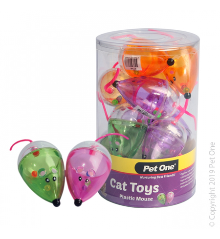 Pet One Cat Toy - Plastic Mouse