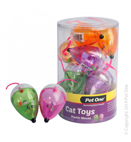 Pet One Cat Toy - Plastic Mouse