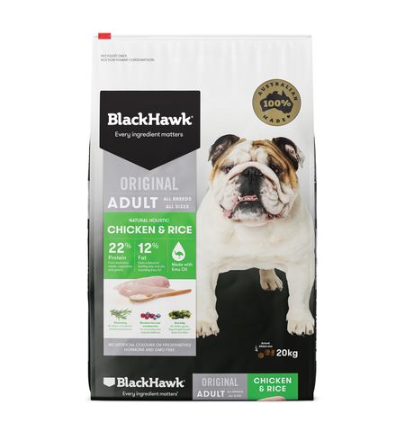 Black Hawk Dog Adult Chicken & Rice 20kg