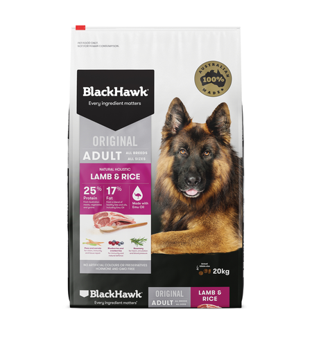 Black Hawk Dog Adult Lamb & Rice 20kg