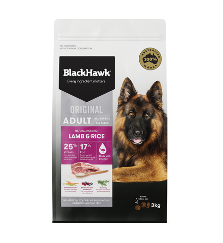 Black Hawk Dog Adult Lamb & Rice 3kg