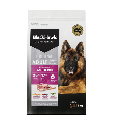 Black Hawk Dog Adult Lamb & Rice 3kg