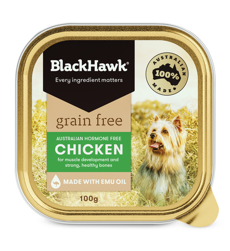 Black Hawk Dog Grain Free Chicken Tin 100g