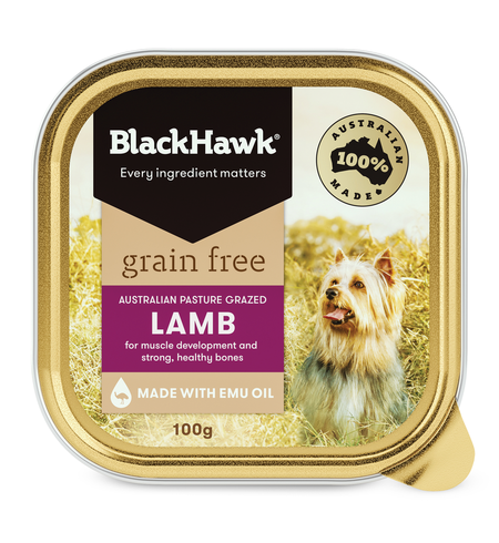 Black Hawk Dog Grain Free Lamb Tin 100g