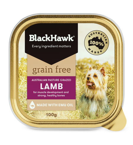 Black Hawk Dog Grain Free Lamb Tin 100g