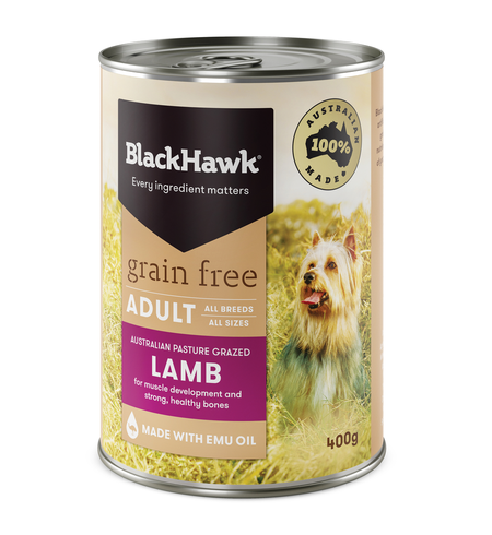 Black Hawk Dog Grain Free Lamb Can 400g
