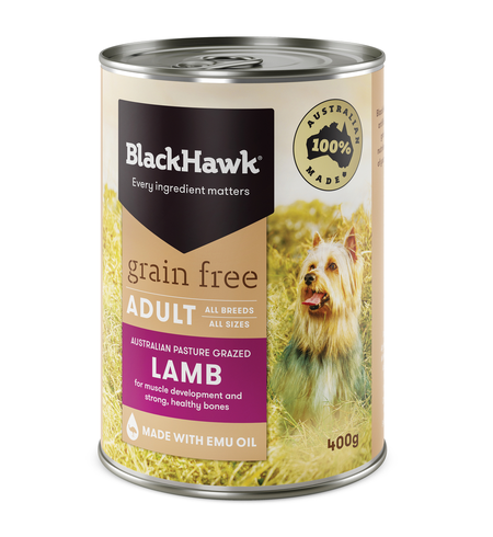 Black Hawk Dog Grain Free Lamb Can 400g