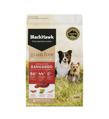 Black Hawk Dog Grain Free Kangaroo 2.5kg