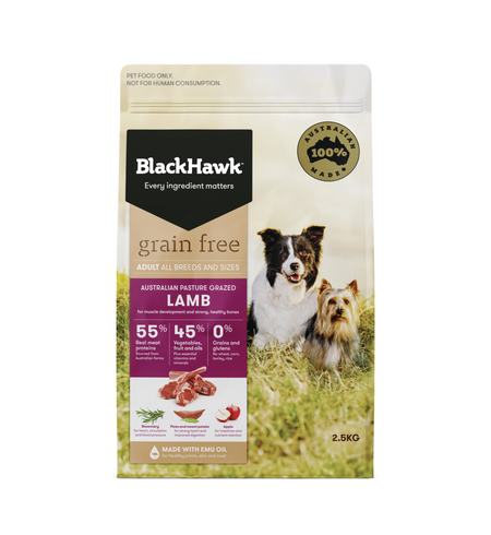 Black Hawk Dog Grain Free Lamb 2.5kg