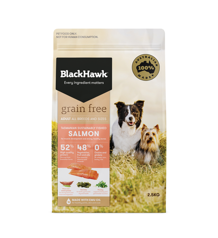Black Hawk Dog Grain Free Salmon 2.5kg