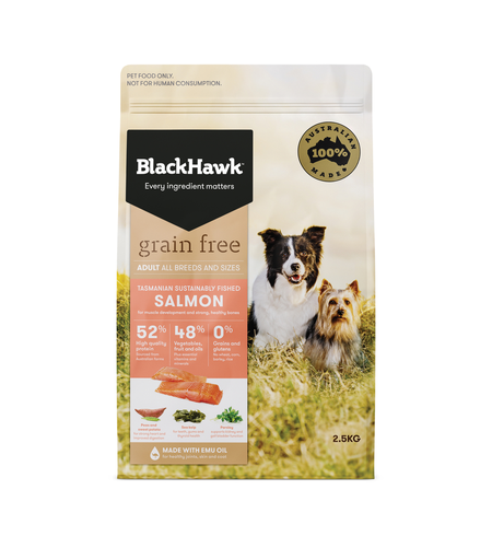 Black Hawk Dog Grain Free Salmon 2.5kg