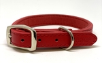 Pet One Leather Dog Collar 30cm Red-dog-The Pet Centre