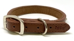 Pet One Leather Dog Collar 40cm Brown-dog-The Pet Centre