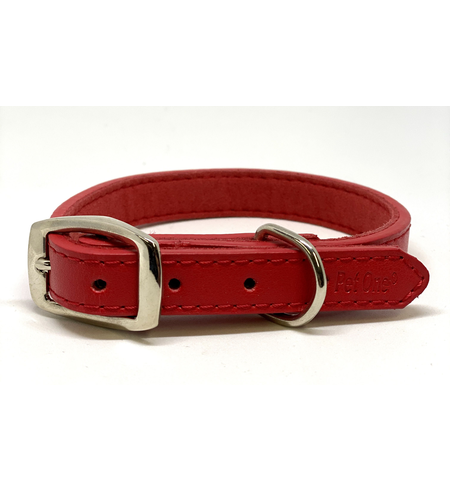 Pet One Leather Dog Collar 55cm Red