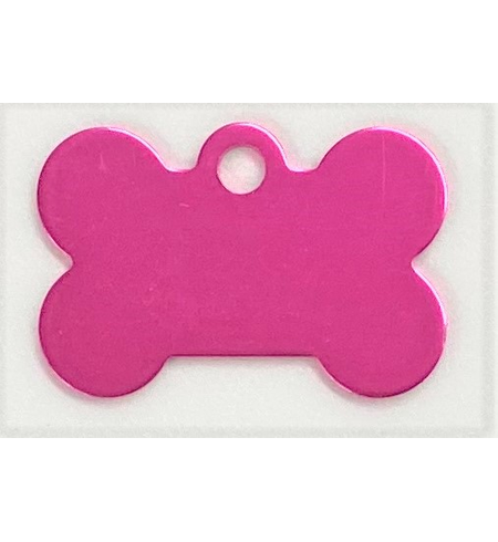 Personalised IMARC Bone Tag Large Pink